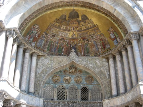 Bible, bridge, canal, gondola, italy, mask, Saint Mark, temple, venice