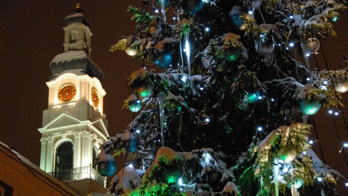 Riga a Few Hours Before the Year of the Rabbit