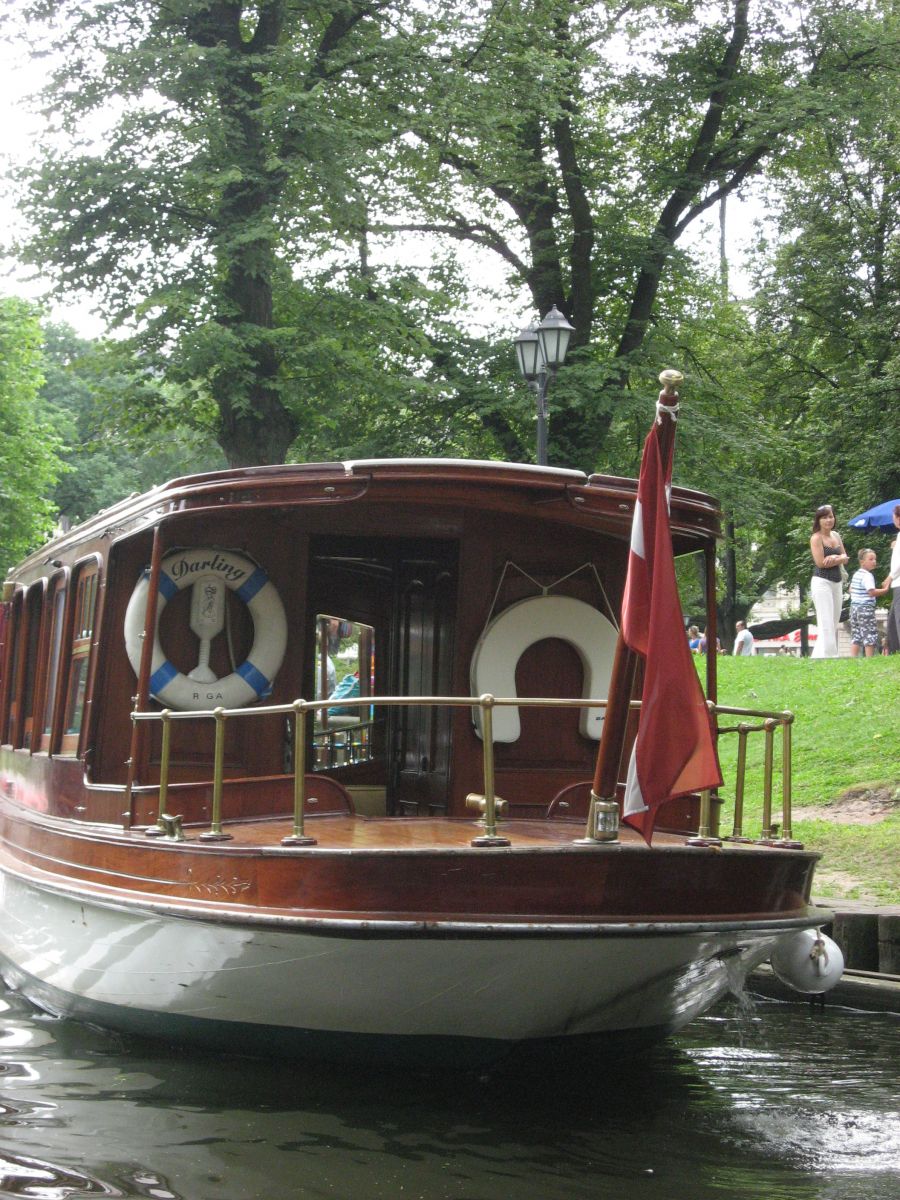 Boat trip along the Riga Channel