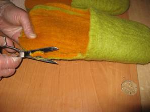 felt, handcraft, handmade, slippers, wool