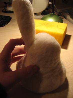 felt, handcraft, rabbit, wool