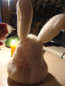 felt, handcraft, rabbit, wool