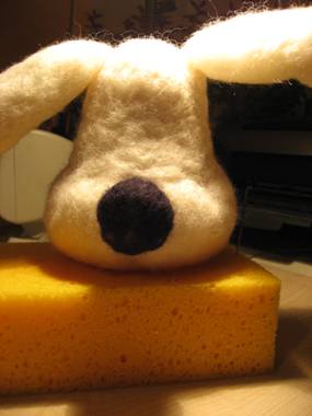 felt, handcraft, rabbit, wool