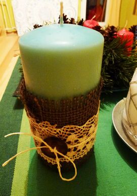 A Decorated Candle