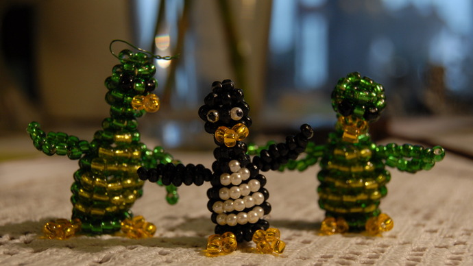 Snowflakes from Beads