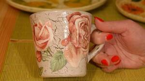 Decoupage on Crockery