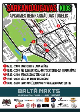 Sarkandaugava Code – Neighbourhood Reincarnation Tunnel at White Night