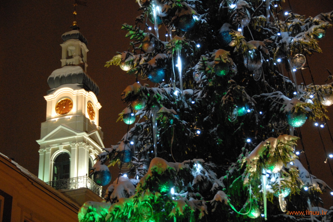 New Year, Old Town, photo, Riga, winter